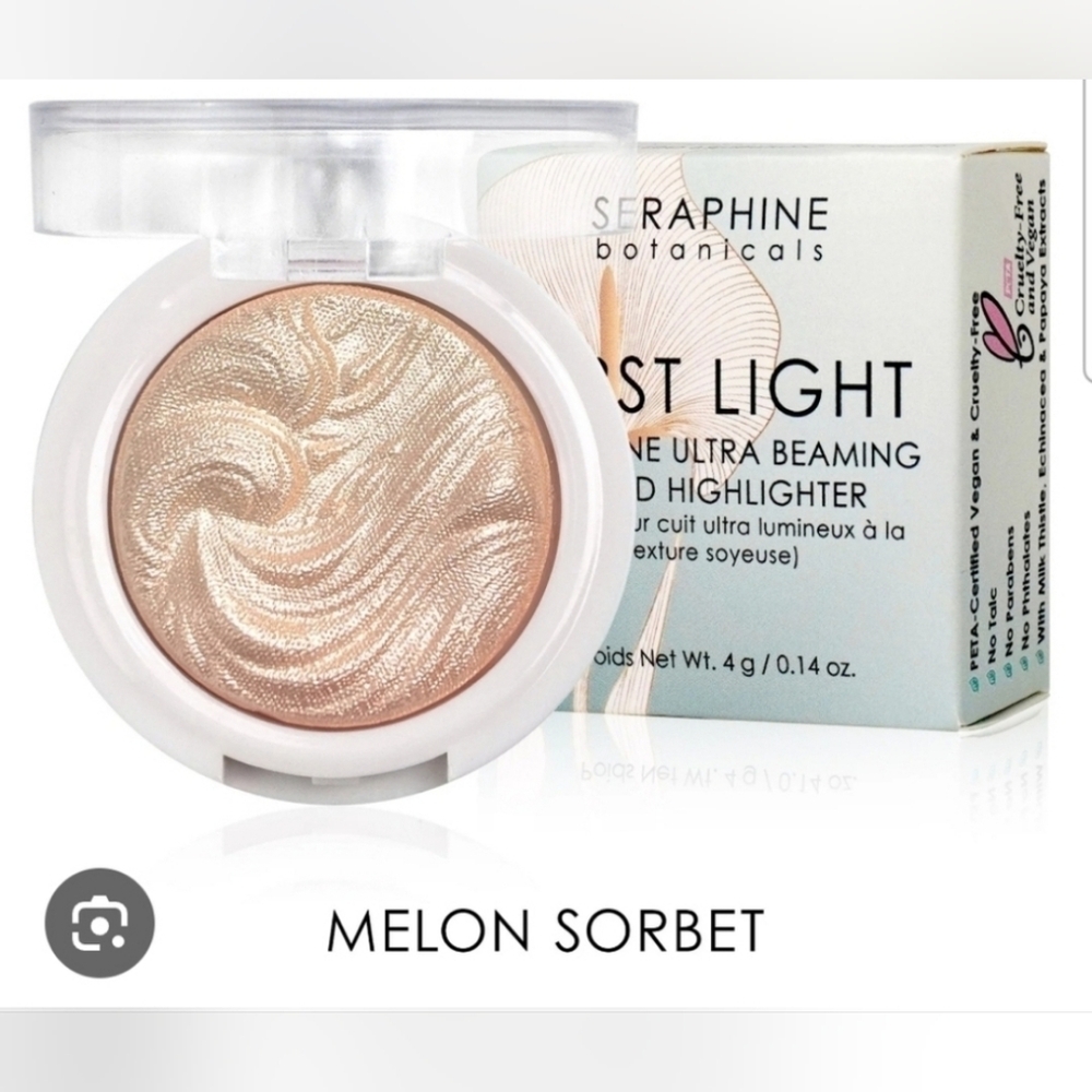 Seraphine Botanicals First Light Highlighter- Melon Sorbert Mini